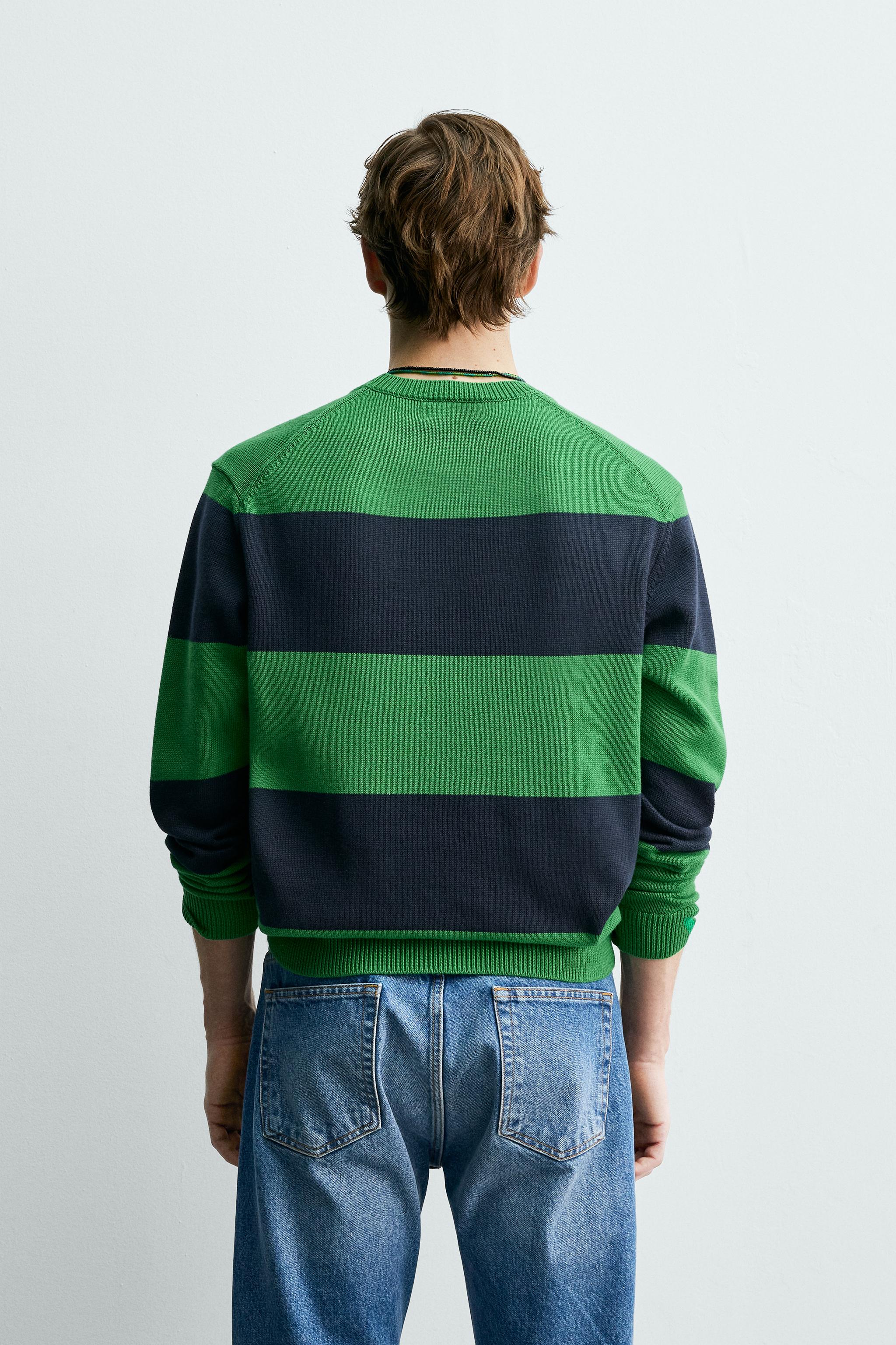 PULL EN JACQUARD À RAYURES AARON LEVINE X ZARA